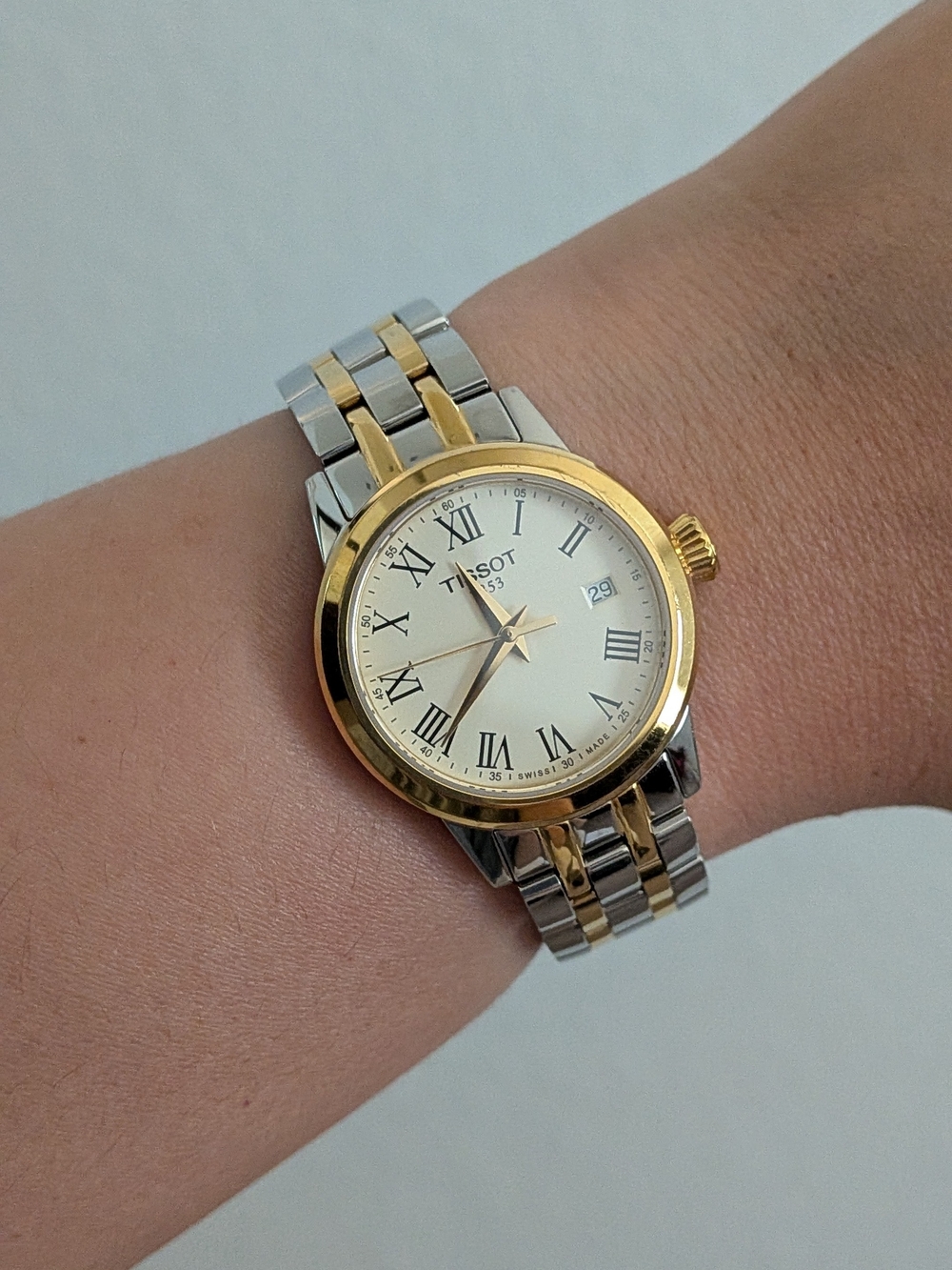 Tissot Two-Tone Gold and Silver Women's Bracelet Watch